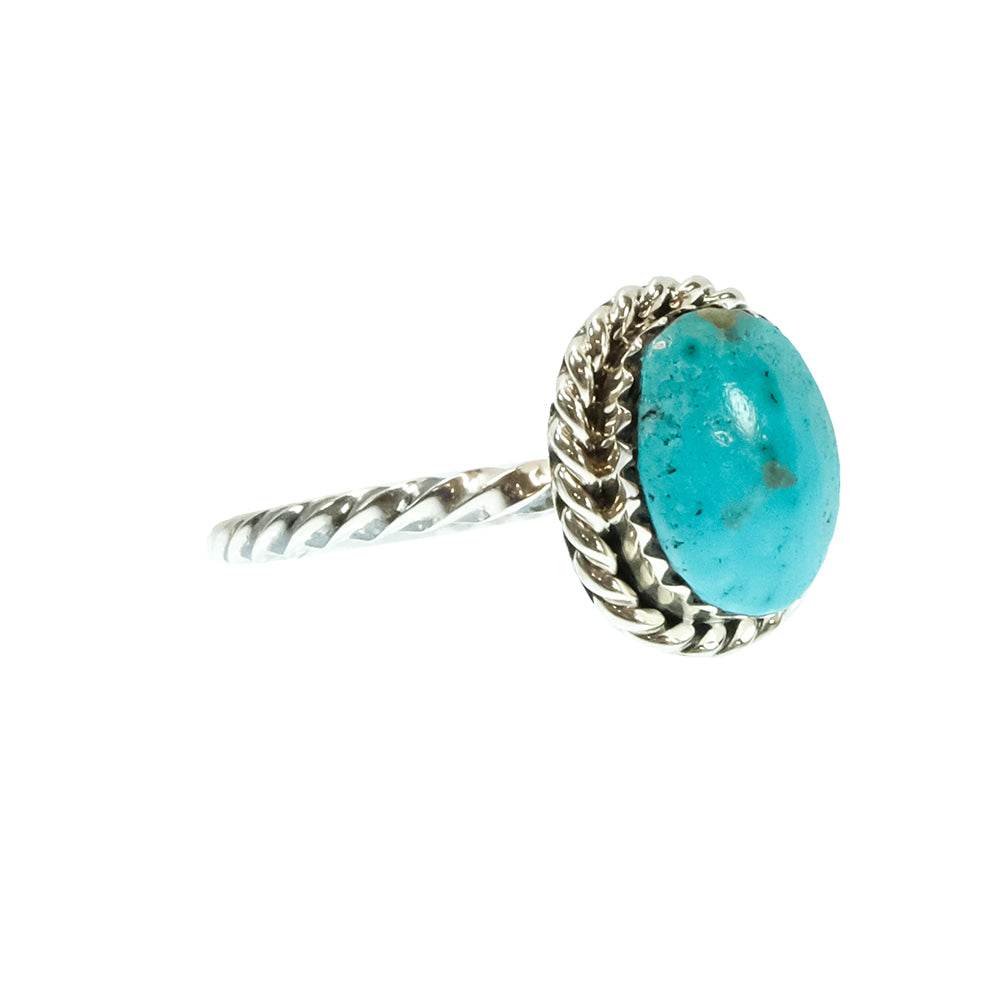 South Texas Tack Apparel Jewelry Aaron Begay Native America Navajo Sterling Silver Turquoise Ring