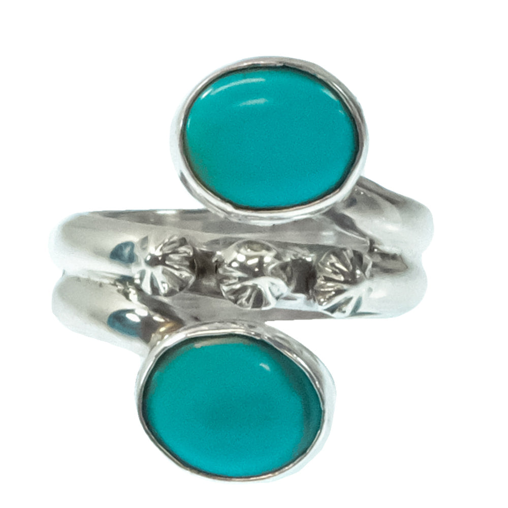 South Texas Tack Apparel Jewelry Bobby Platero Native American Navajo Sterling Silver Turquoise Ring