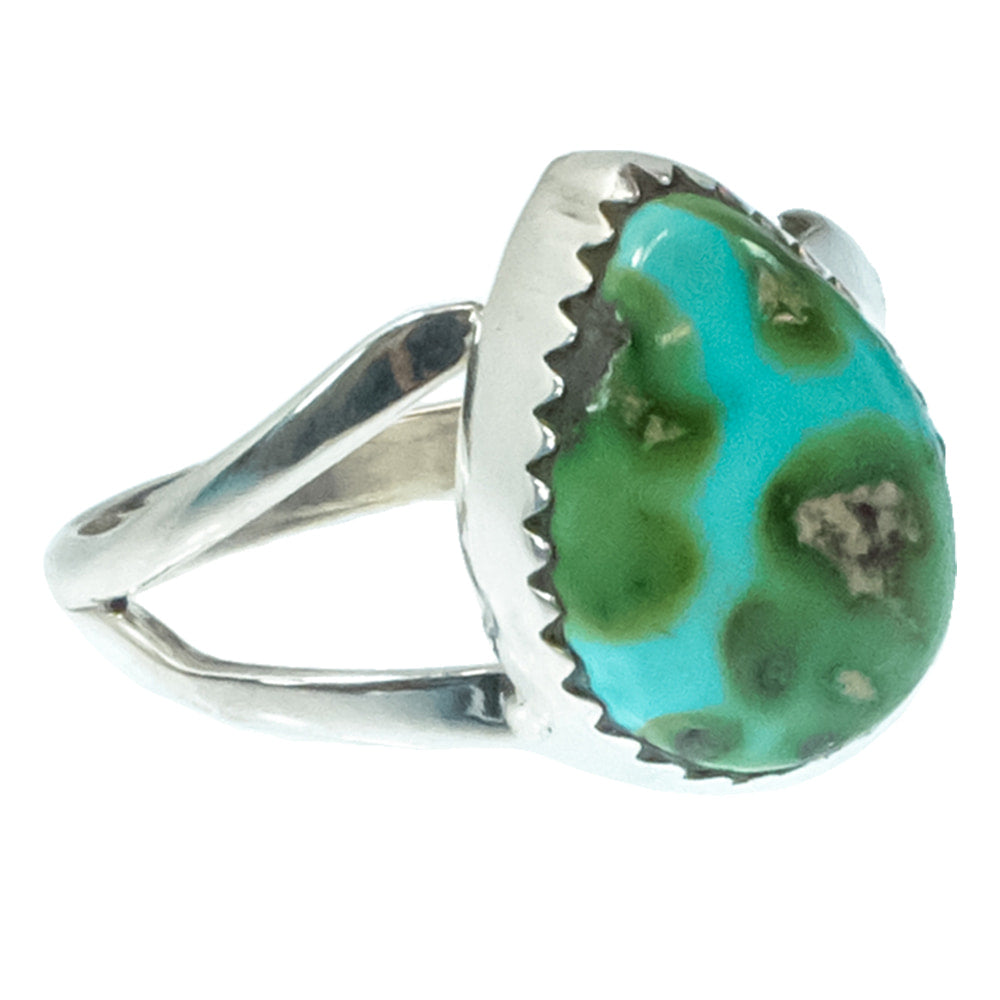 South Texas Tack Apparel Jewelry Gerald Joe Native American Navajo Sterling Silver Turquoise Ring
