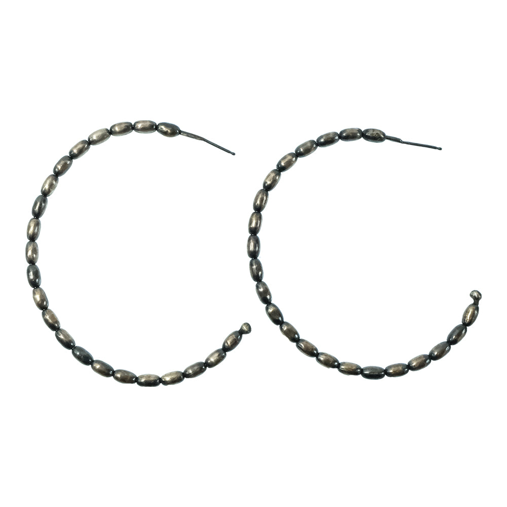 South Texas Tack Apparel Jewelry NAVAJO MELON HOOP EARRINGS