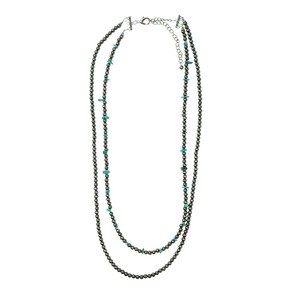 South Texas Tack Apparel Jewelry Navajo Pearl with Turquoise Necklace