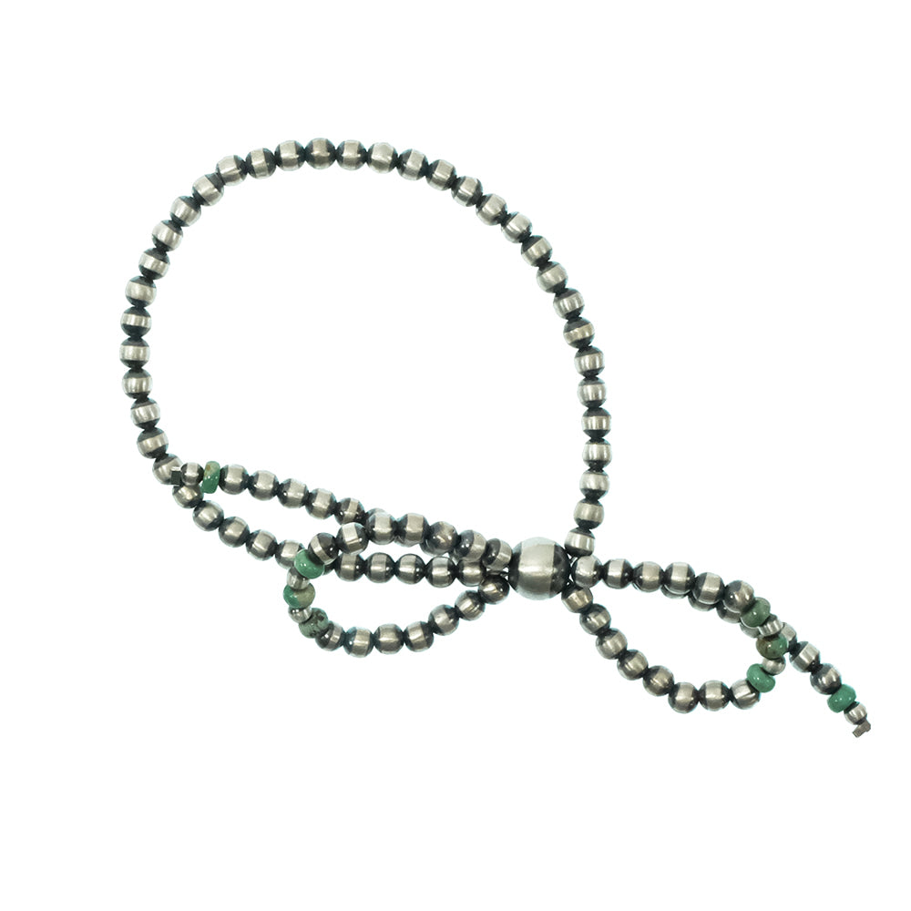 South Texas Tack Apparel Jewelry Oxidized Bead Bow Bracelet with Turqouise
