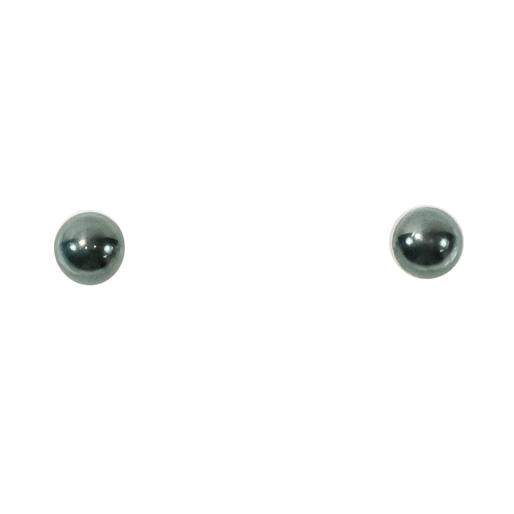 South Texas Tack Apparel Jewelry Oxidized Sterling Silver Bead Stud Earrings