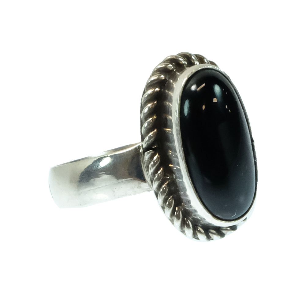 South Texas Tack Apparel Jewelry P Onyx And Sterling Silver Ring