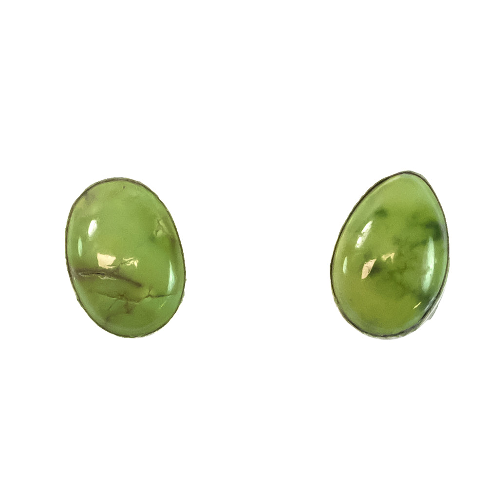 South Texas Tack Apparel Jewelry Palomino Turquoise Oval Palomino Turquoise Sterling Silver Studs