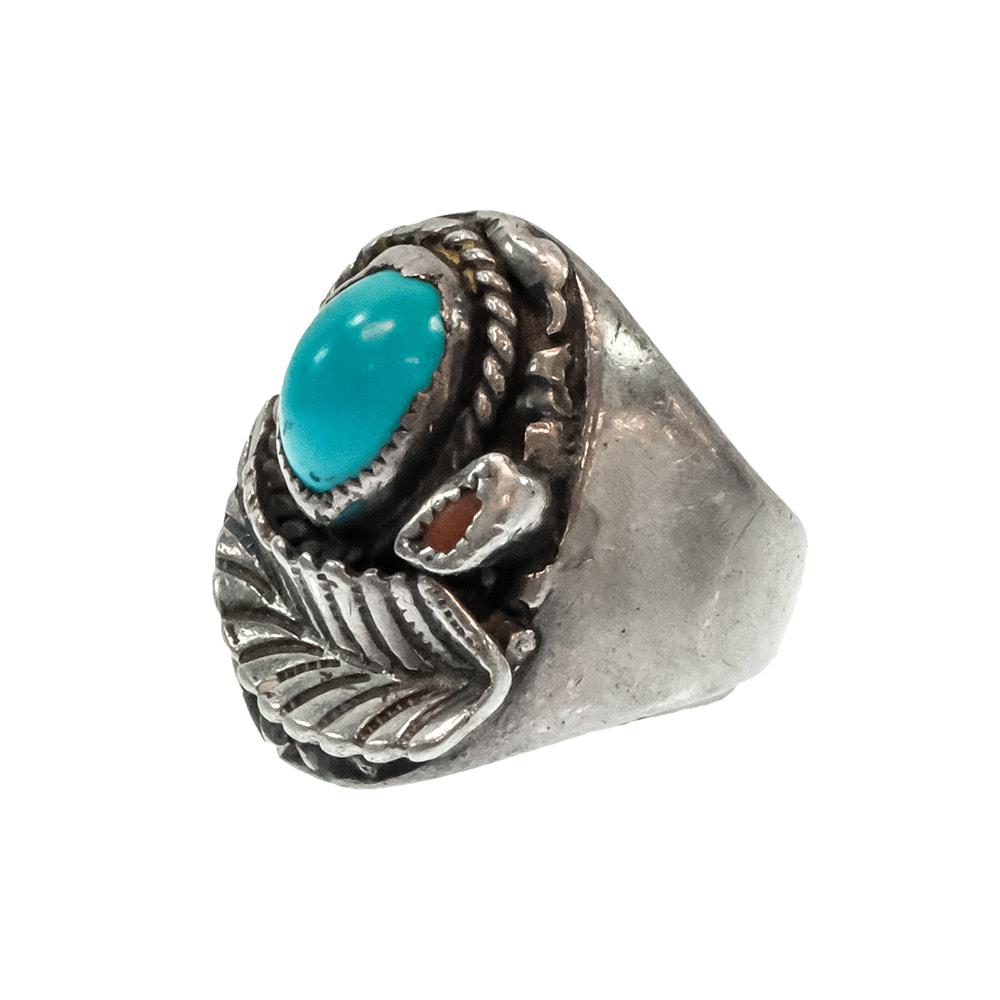 South Texas Tack Apparel Jewelry Silver / 12.5 Vintage Navajo Sterling Silver Men's Ring