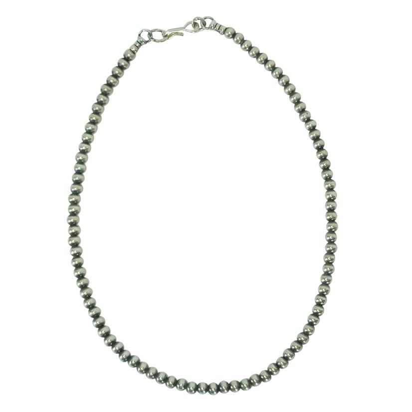 South Texas Tack Apparel Jewelry Silver / 13 Inch Navajo Pearl Necklace 4mm x 13inch