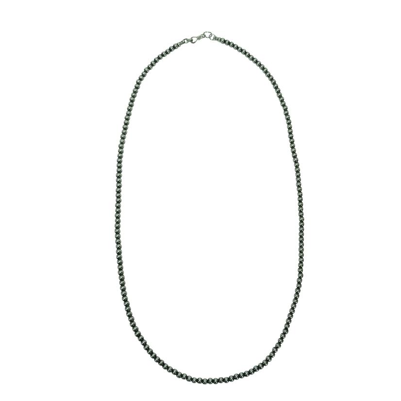 South Texas Tack Apparel Jewelry Silver / 36 Inch Navajo Pearl Necklace 4mm x 36inch