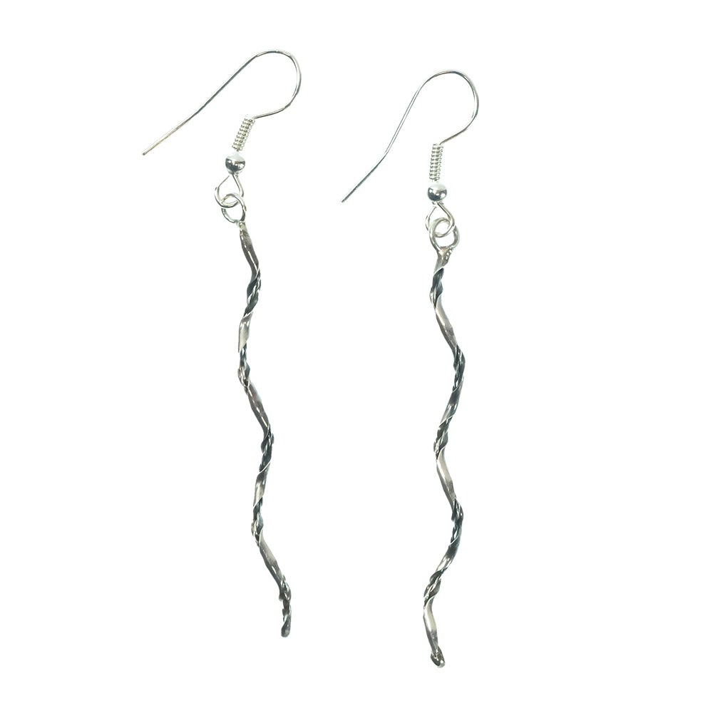 South Texas Tack Apparel Jewelry Silver Dangle Rope Earrings