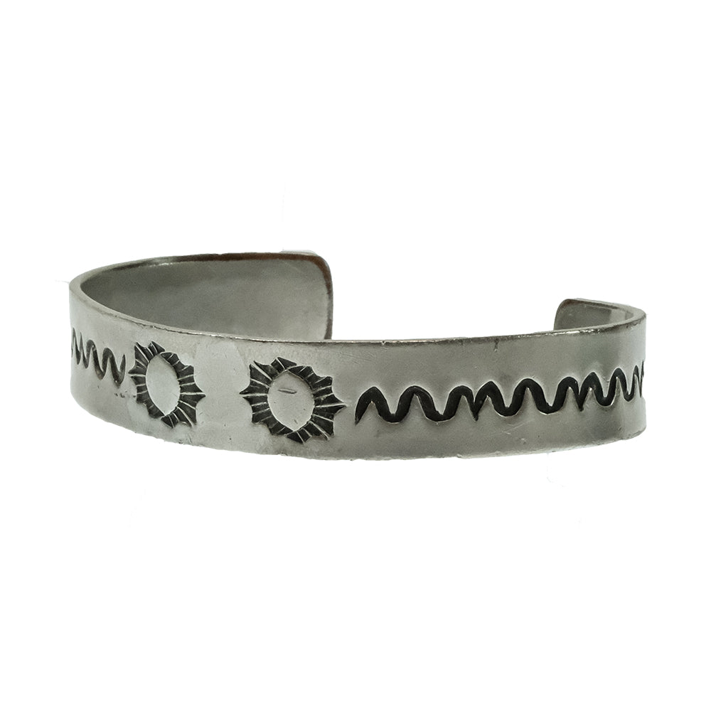 South Texas Tack Apparel Jewelry South Texas Tack Southwestern Geometric Lattice Silver Vintage Cuff