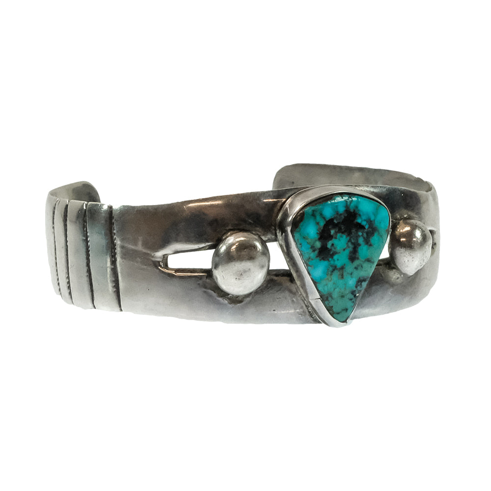 South Texas Tack Apparel Jewelry South Texas Tack Turquoise Tear Drop Silver Vintage Cuff