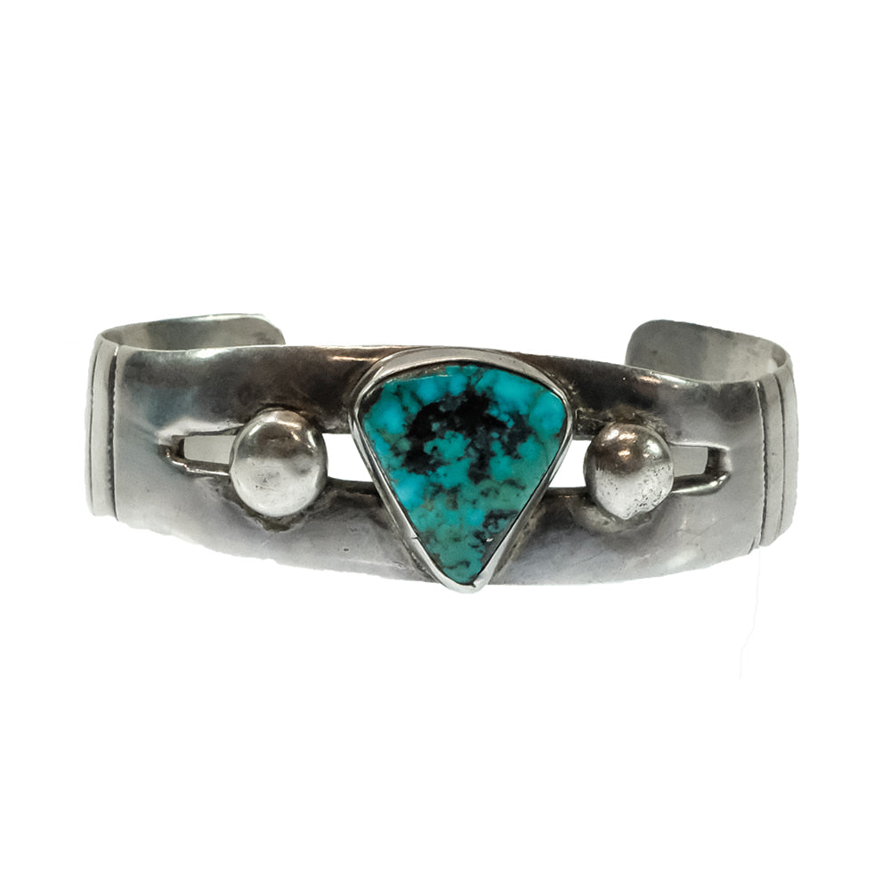 South Texas Tack Apparel Jewelry South Texas Tack Turquoise Tear Drop Silver Vintage Cuff