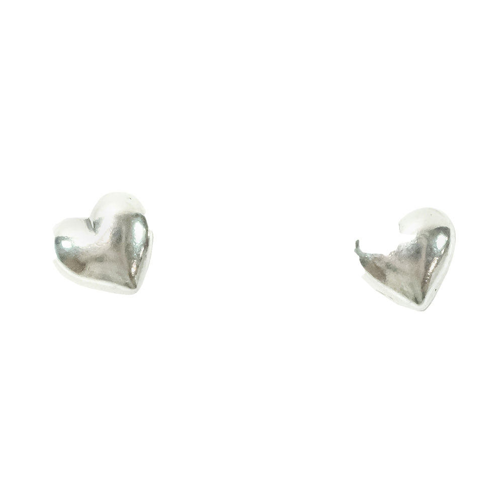 South Texas Tack Apparel Jewelry Sterling Silver Heart Stud Earrings