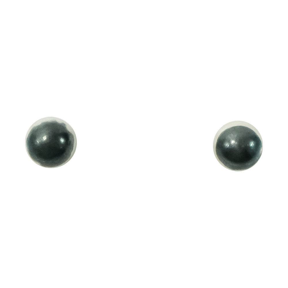 South Texas Tack Apparel Jewelry Sterling Silver Oxidized Bead Stud Earrings