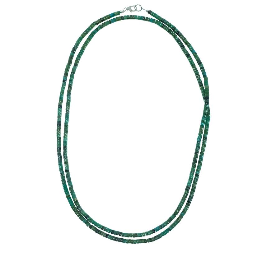 South Texas Tack Apparel Jewelry Turquoise / 40 Inch Turquoise Heishi Necklace