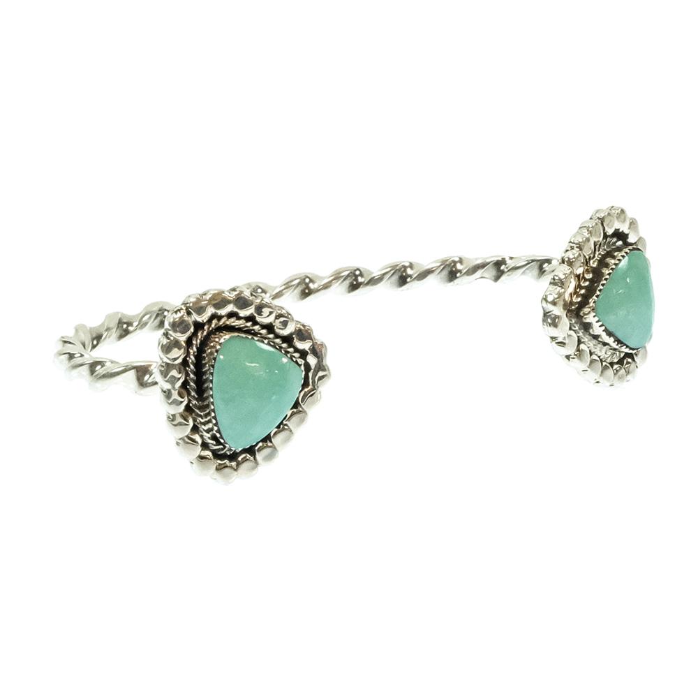 South Texas Tack Apparel Jewelry Turquoise/Silver Irvin Tsosie Native American Navajo Sterling Silver Turquoise Bracelet Cuff
