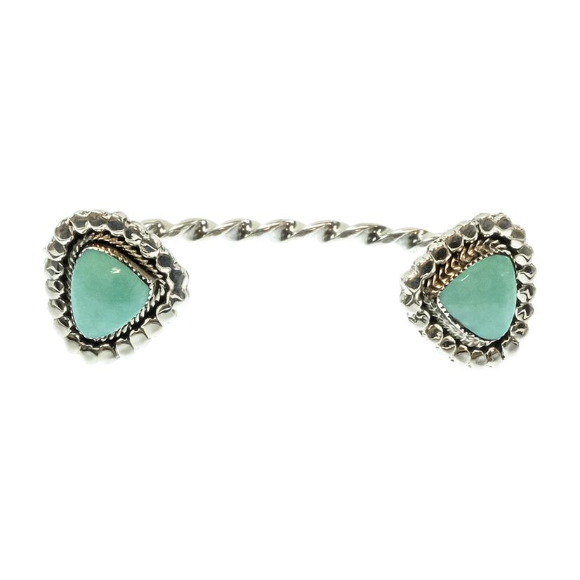 South Texas Tack Apparel Jewelry Turquoise/Silver Irvin Tsosie Native American Navajo Sterling Silver Turquoise Bracelet Cuff