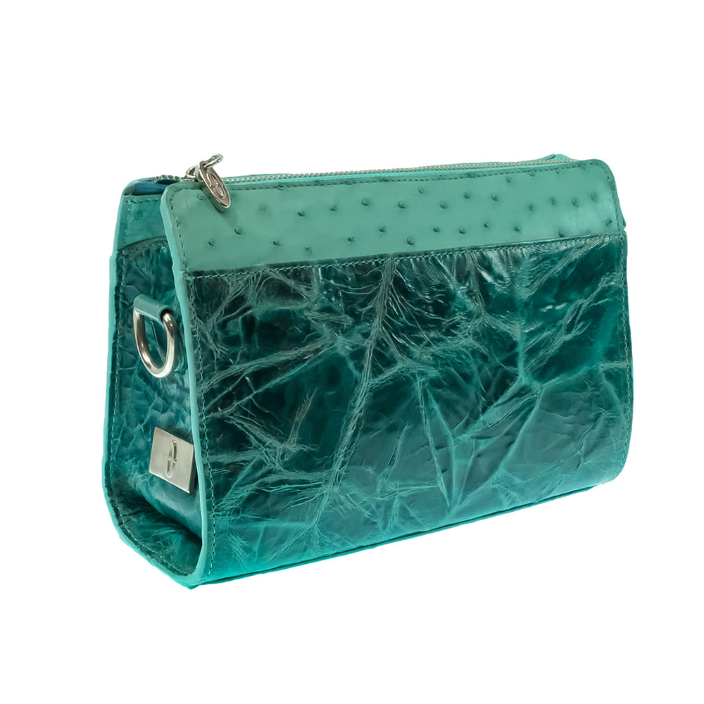 South Texas Tack Apparel Other South Texas Tack Juno Full Quil Ostrich Tiffany Blue Crossbody Purse
