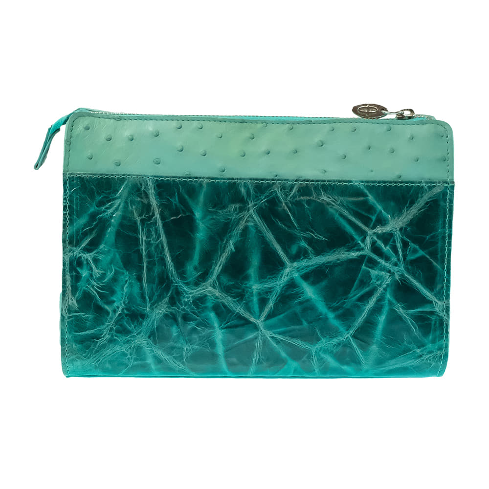 South Texas Tack Apparel Other South Texas Tack Juno Full Quil Ostrich Tiffany Blue Crossbody Purse