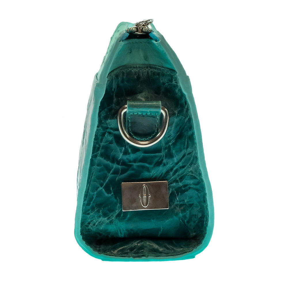 South Texas Tack Apparel Other South Texas Tack Juno Full Quil Ostrich Tiffany Blue Crossbody Purse