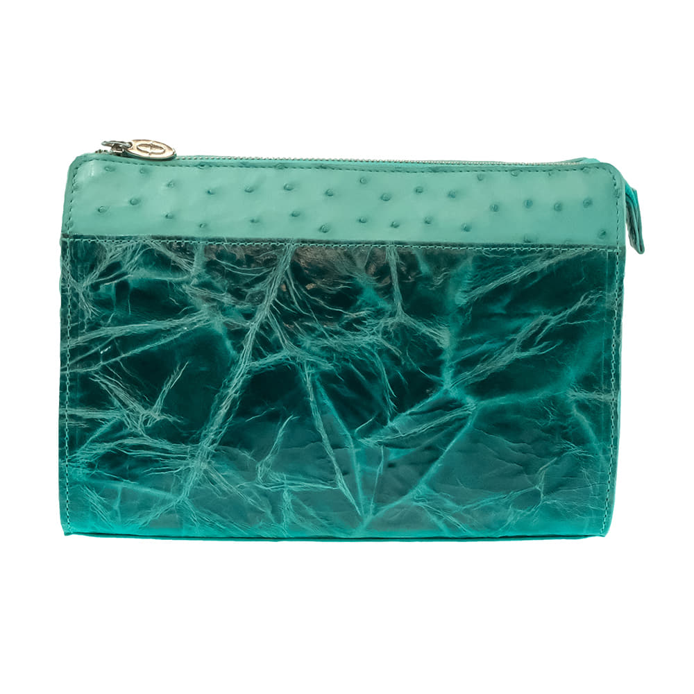 South Texas Tack Apparel Other South Texas Tack Juno Full Quil Ostrich Tiffany Blue Crossbody Purse