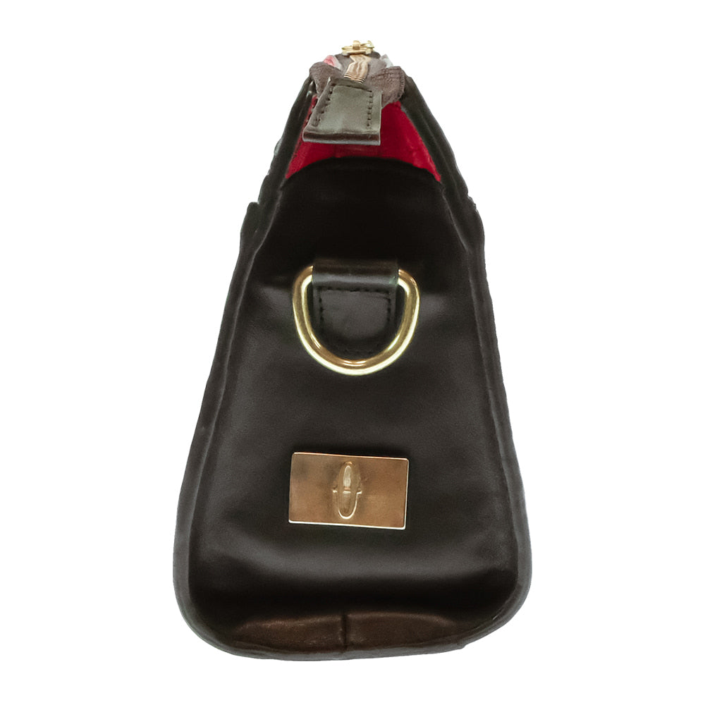 South Texas Tack Apparel Other South Texas Tack Juno Res Choclate and Ferrari Red Caiman Crossbody Purse