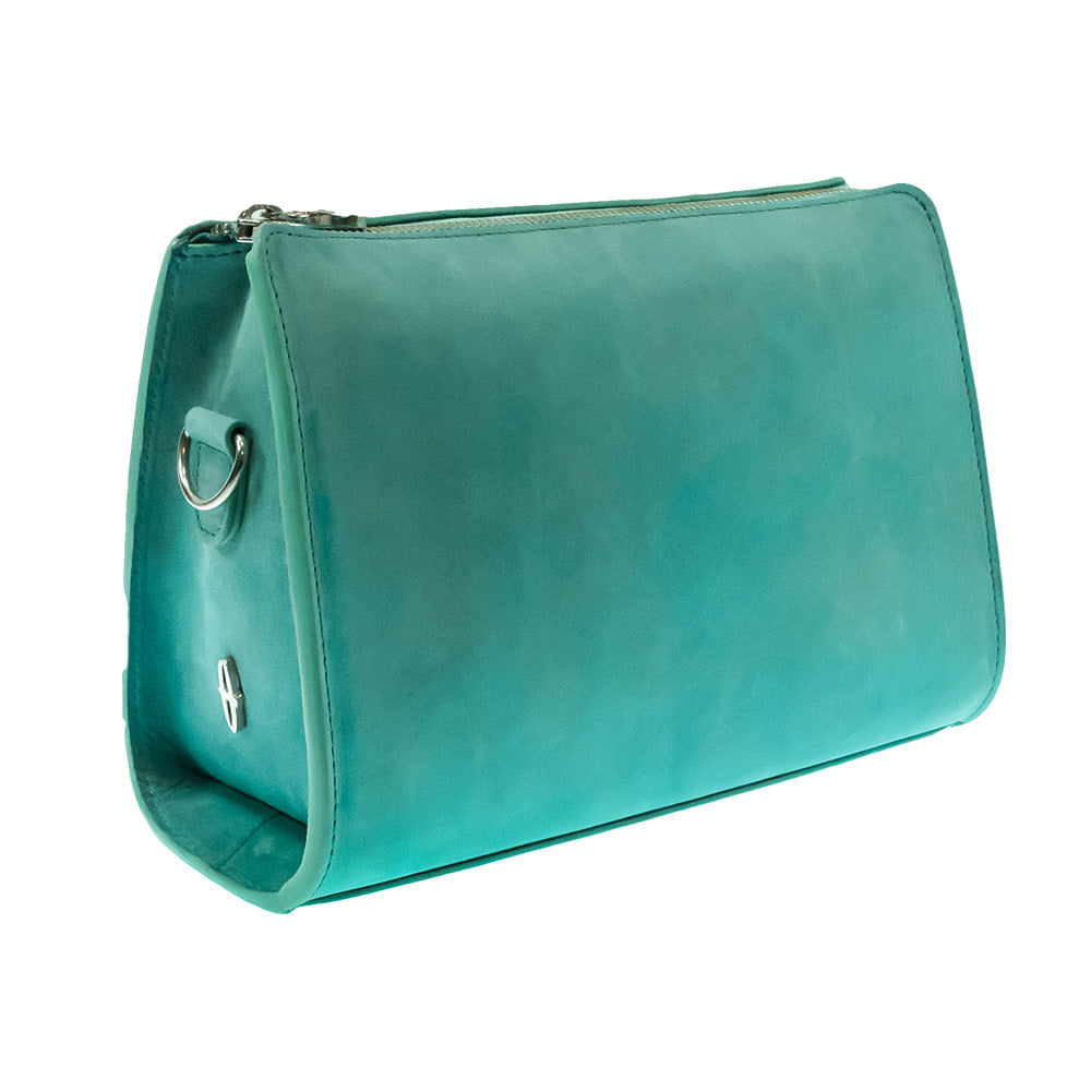 South Texas Tack Apparel Other South Texas Tack Juno Turquoise Cowhide Crossbody Purse