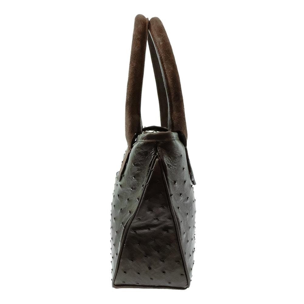 South Texas Tack Apparel Other South Texas Tack Midland Full Quill Ostrich Nicotine Satchel Purse