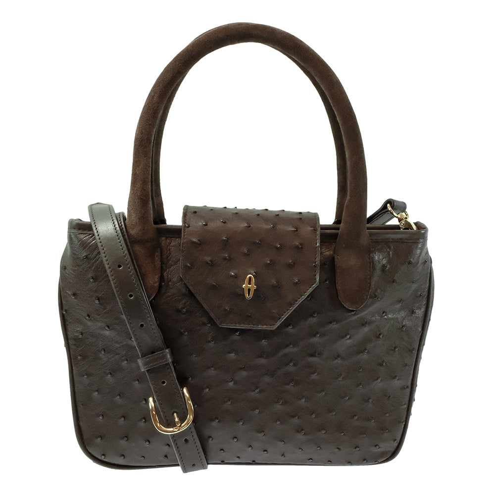 South Texas Tack Apparel Other South Texas Tack Midland Full Quill Ostrich Nicotine Satchel Purse