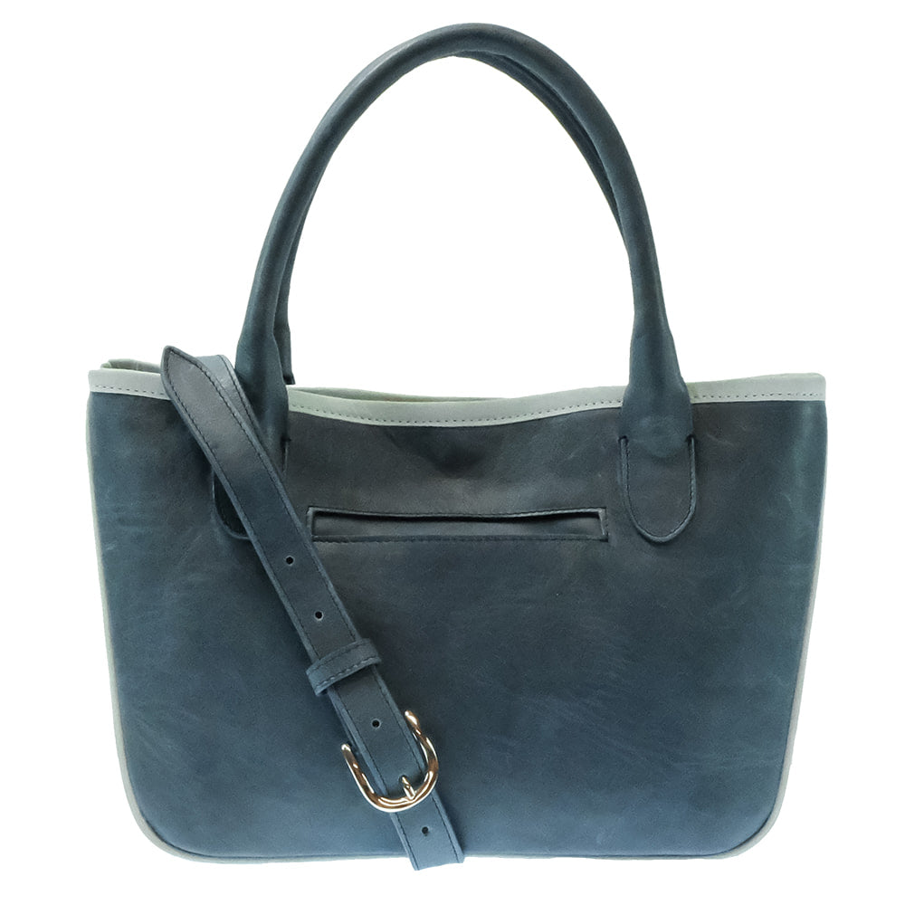 South Texas Tack Apparel Other South Texas Tack Midland Navy and Light Blue Cowhide Purse