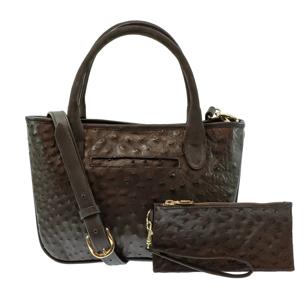 South Texas Tack Apparel Other South Texas Tack Midland Nicotine Full Quil Ostrich Satchel Purse