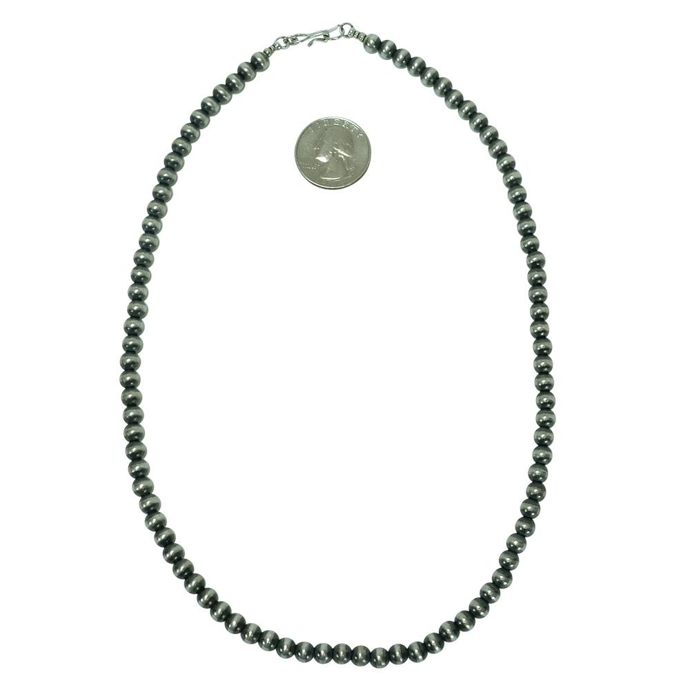 South Texas Tack Apparel Silver / 20 Inch Navajo Pearl Necklace 6mm x 20inches