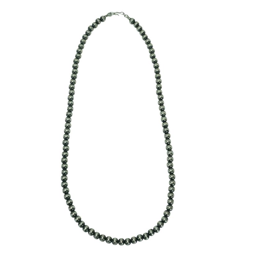South Texas Tack Apparel Silver / 24 Inch Navajo Pearl Necklace 7mm x 24inches