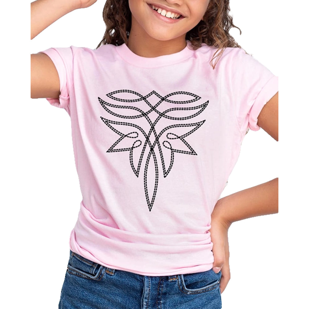 South Texas Tack Apparel Western Boot Stitch Kids Graphic T Shirts