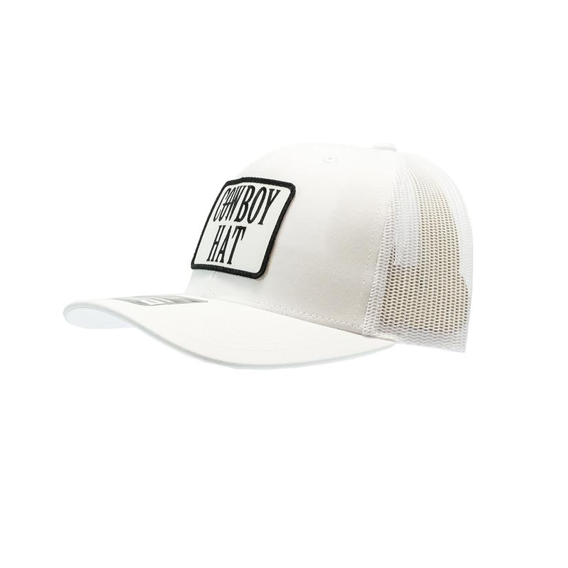 South Texas Tack Apparel White / Osfa South Texas Tack Apparel White Cowboy Patch Trucker Cap