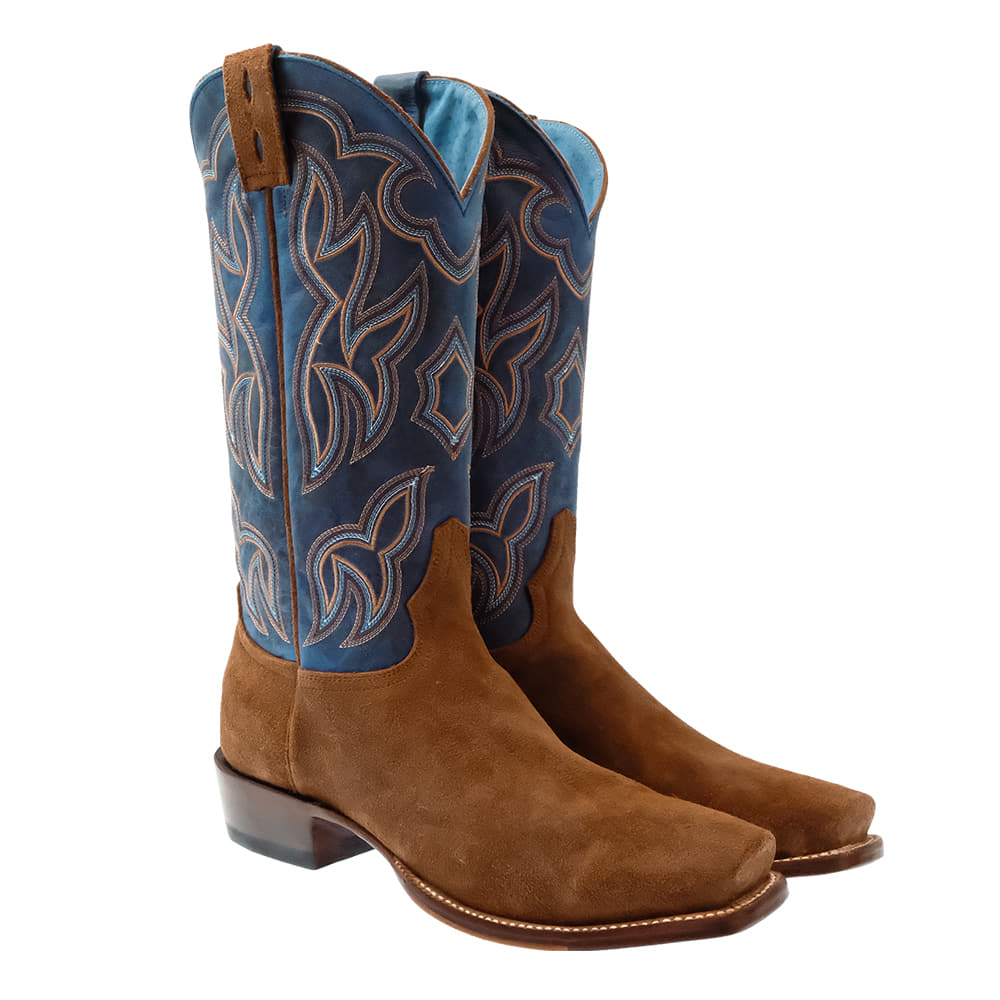 South Texas Tack Footwear South Texas Tack Men's Brown Peanut Suede Cowhide Boots