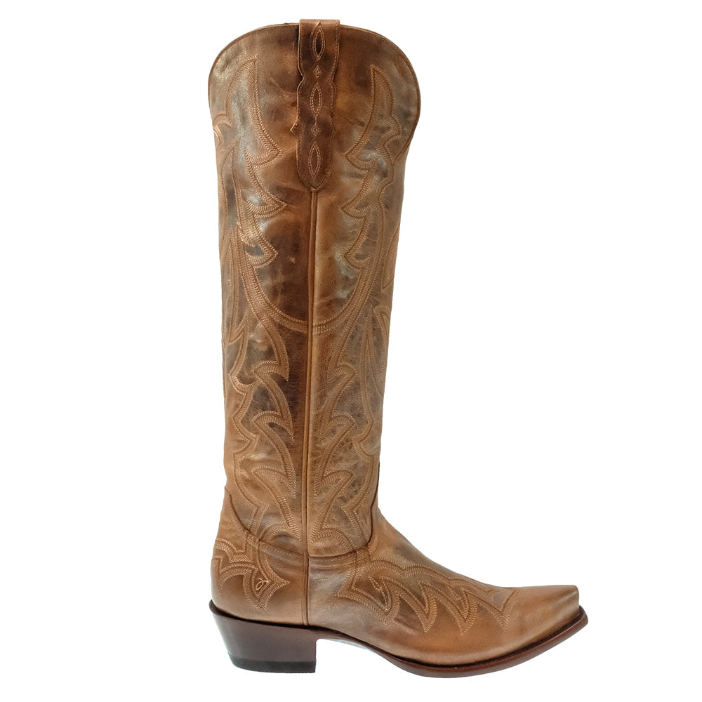 South Texas Tack Footwear South Texas Tack Women's Tan Light Metallic Goat Boots