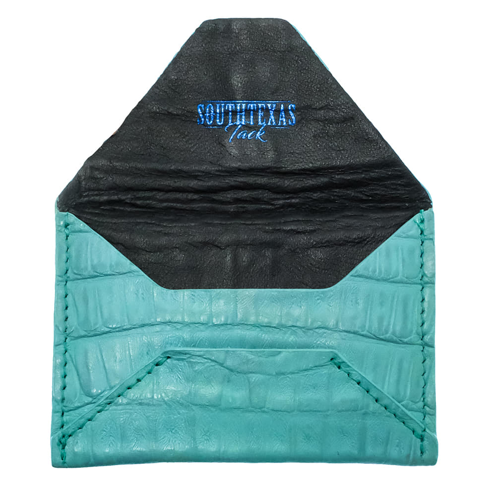 South Texas Tack Other South Texas Tack Tiffany Blue Classic Caiman Card Case