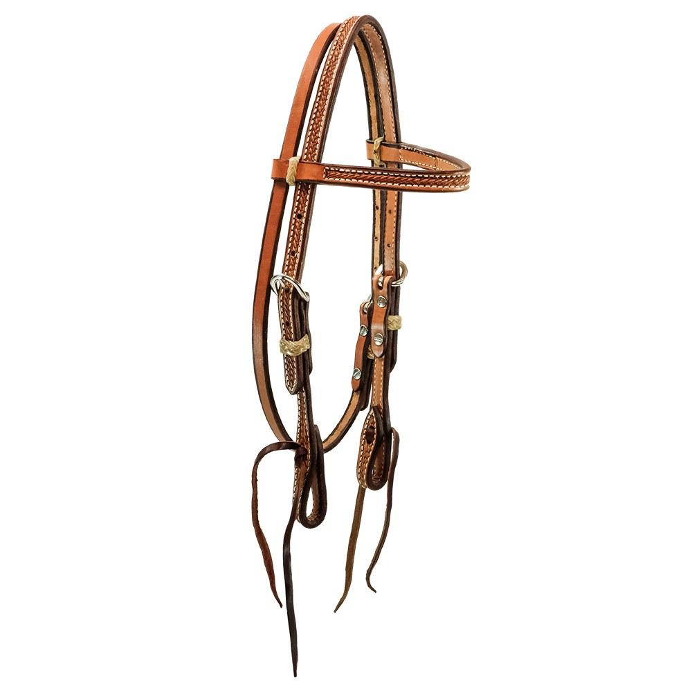 South Texas Tack Pony / Oiled South Texas Tack Pony Headstall Basketweave