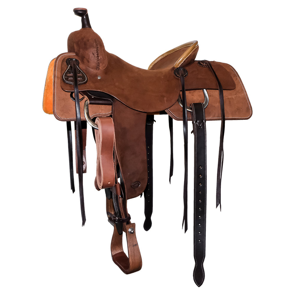 South Texas Tack Saddles South Texas Tack Full Chocolate Rough Ranch Cutting Saddle
