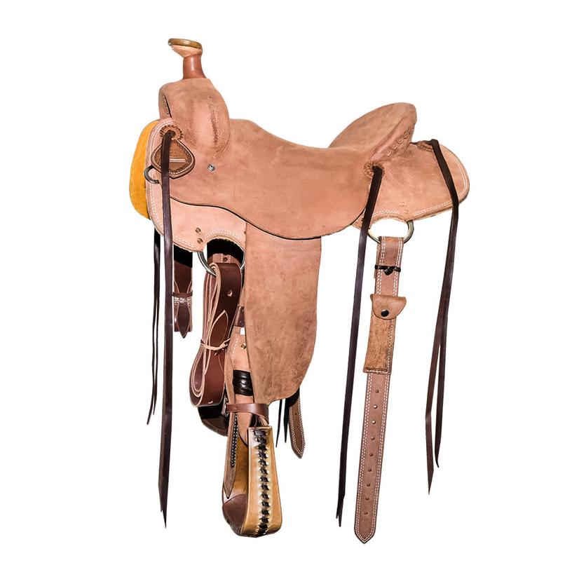 South Texas Tack Saddles South Texas Tack Full Rough Out Light Oil Strip Down Ranch Roping Saddle