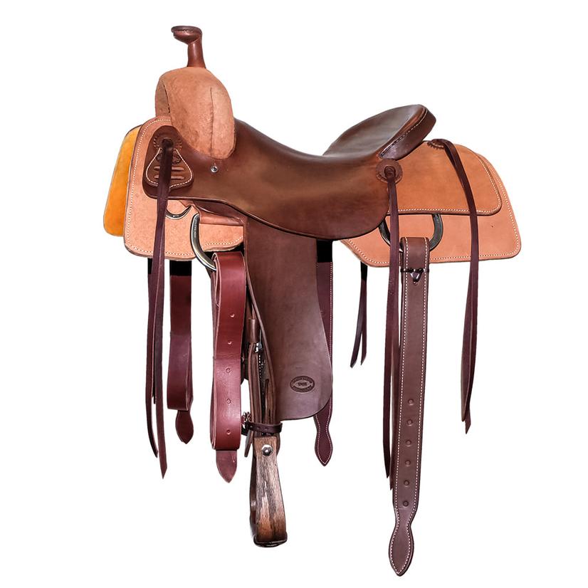 South Texas Tack Saddles South Texas Tack Half Natural Rough Out Half Slick Out Ranch Cutting Saddle