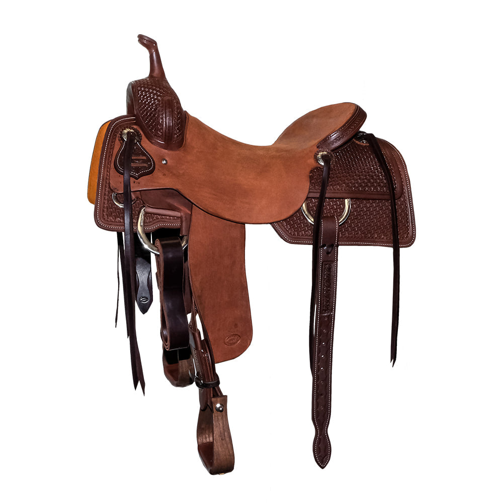 South Texas Tack Saddles South Texas Tack Half Natural Rough Out Half Windmill Tool Cutting Saddle