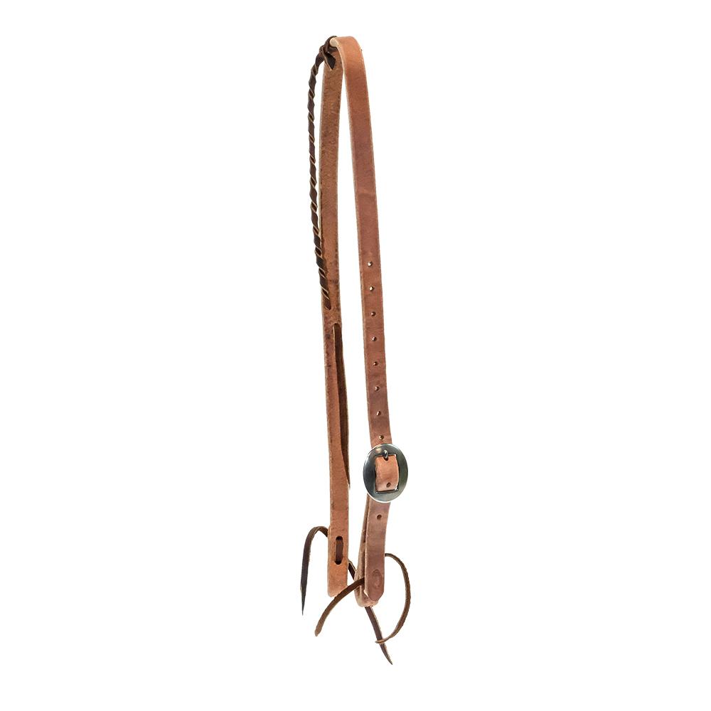 South Texas Tack STT Saddle Shop 5/8" Premium Harness Leather Latigo Ear Twist Headstall
