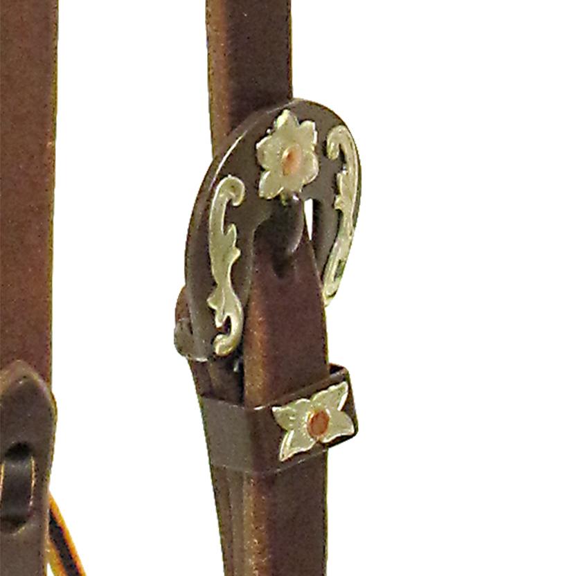 South Texas Tack STT Slide Ear Headstall Heavy Oil and Single Buckle 5/8"