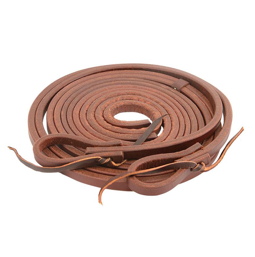 South Texas Tack Tack 1/2" / 8' STT Harness Leather Split Reins 1/2" x 8'