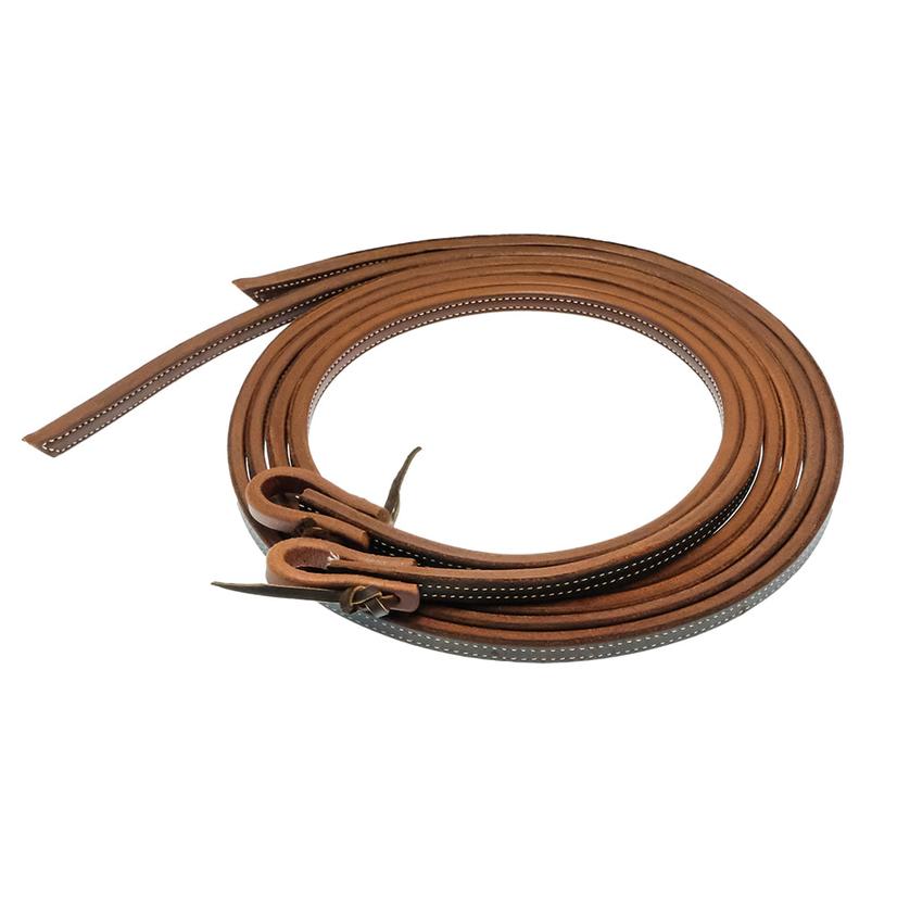 South Texas Tack Tack 1/2 South Texas Tack Doubled and Stitched Harness and Latigo Leather 1/2" Split Reins