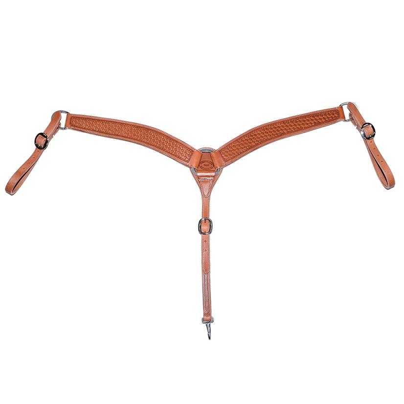 South Texas Tack Tack 2 / CHESTNUT South Texas Tack Saddle Shop 2 1/4" Chestnut Basket Weave Breast Collar