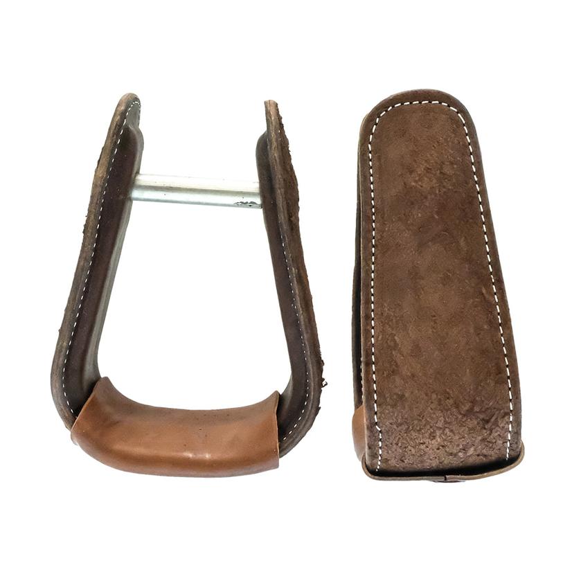South Texas Tack Tack 3" / Chocolate South Texas Tack Saddle Shop Custom Rough Out Roper Stirrups
