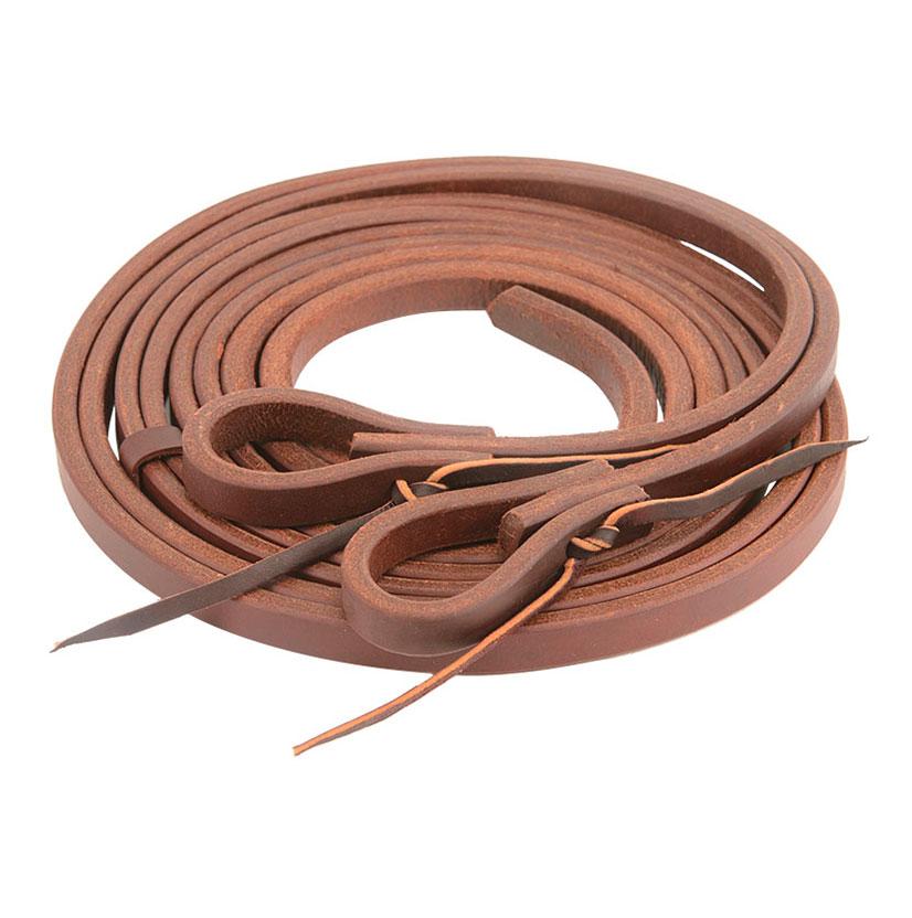 South Texas Tack Tack 5/8" / 8' STT Harness Leather Split Reins 5/8" x 8'